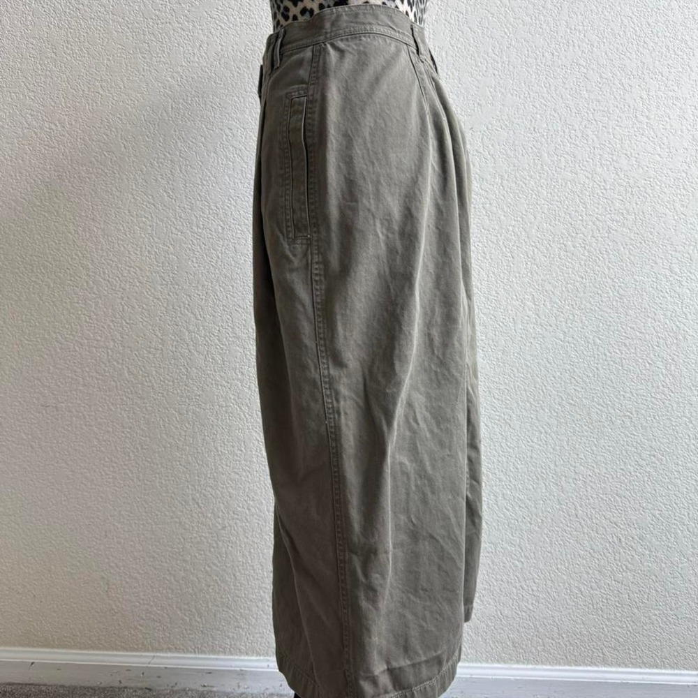 Liz Wear vintage green khaki maxi skirt - Picture 4 of 5